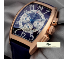 HK906 FRANK MULLER GENEVE KRONO LACİVERT KORDON